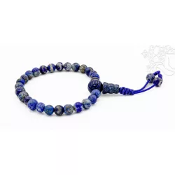   Lápisz lazuli csuklómala, gumis - a gyógyító gondviselés köve