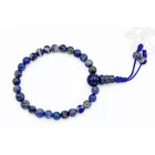 Lápisz lazuli csuklómala, gumis - a gyógyító gondviselés köve