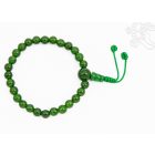 Tibeti zöld jáde csukló mala, gumis - a belső gazdagság köve