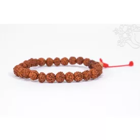   Rudraksha csukló mala, gumis - a legmagasabb tudás és szellemi kitartás segítője
