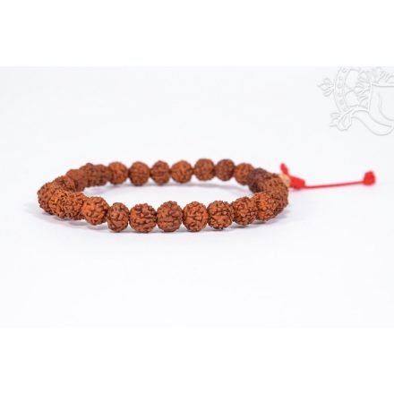 Rudraksha csukló mala, gumis - a legmagasabb tudás és szellemi kitartás segítője