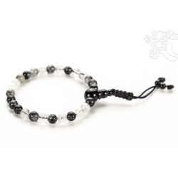   Turmalinkvarc csukló mala, állítható - a megegyezés és feszültségoldás köve