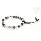 Turmalinkvarc csukló mala, állítható - a megegyezés és feszültségoldás köve