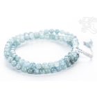 Akvamarin mala, állítható - A fellélegzés, a megnyugvás, a kitartás és a nyugodt erő köve