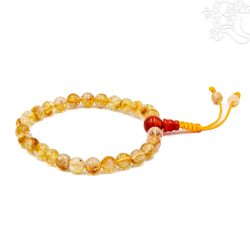   Citrin csukló mala, állítható - az életöröm, a gazdagság és a tiszta szándék energiaköve