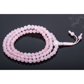   Rózsakvarc mala, prémium minőség, állítható - a gyengéd nőiesség és érzékenység köve