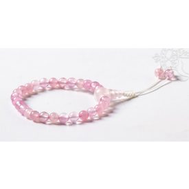   Rózsakvarc csukló mala, prémium minőség, állítható - a gyengéd nőiesség és érzékenység köve