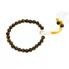 Vörös tigrisszem/macskaszem csukló mala, gumis - a ravaszság, a pénz és a gazdagodás köve