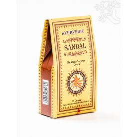   Ayurvedic Szantálfa, visszaáramló (backflow) kúpfüstölő