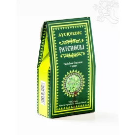  Ayurvedic Patchouli, visszaáramló (backflow) kúpfüstölő