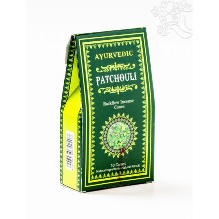 Ayurvedic Patchouli, visszaáramló (backflow) kúpfüstölő