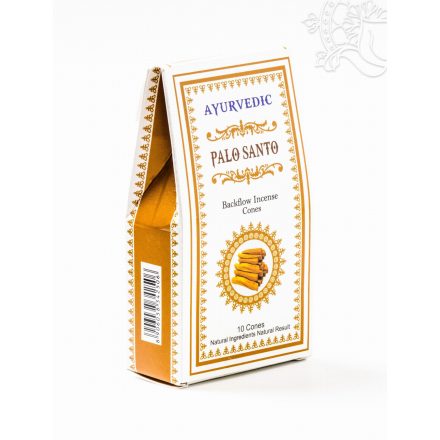 Ayurvedic Palo Santo, visszaáramló (backflow) kúpfüstölő