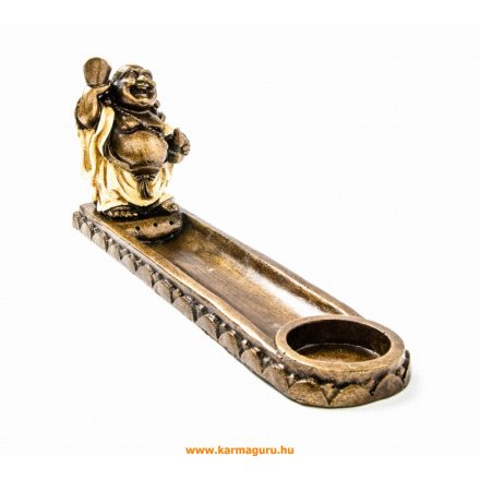 Nevető Buddha füstölő égető és mécsestartó