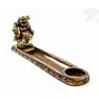 Nevető Buddha füstölő égető és mécsestartó