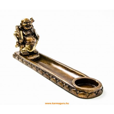 Nevető Buddha füstölő égető és mécsestartó