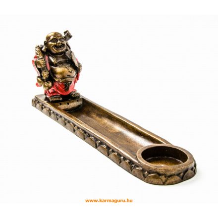 Nevető Buddha füstölő égető és mécsestartó