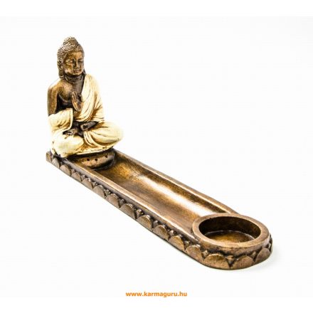 Áldó Buddha füstölő égető és mécsestartó