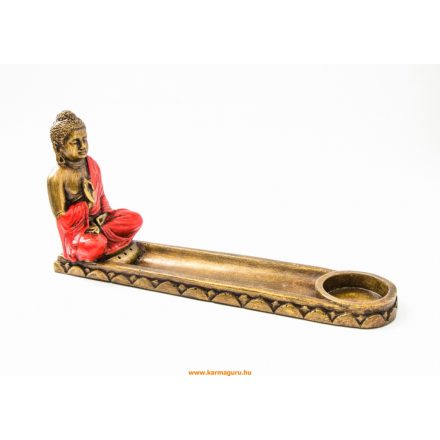 Áldó Buddha füstölő égető és mécsestartó
