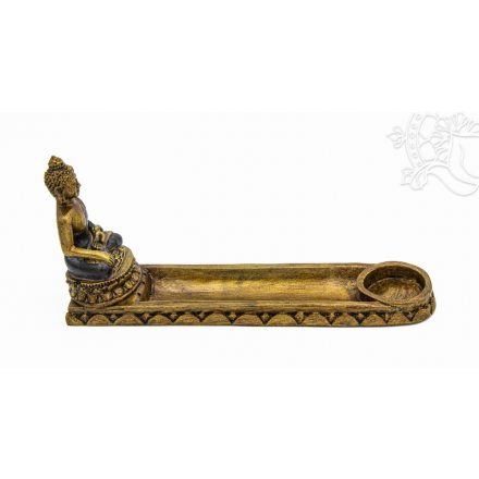 Shakyamuni Buddha füstölő égető és mécsestartó