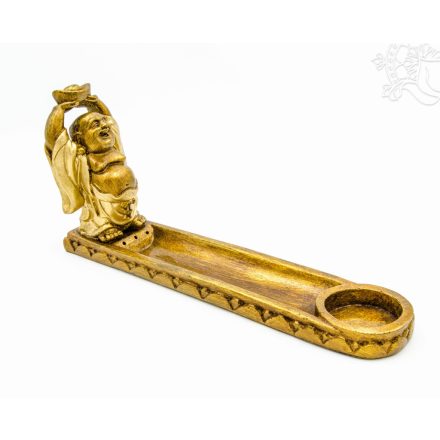 Nevető Buddha füstölő égető és mécsestartó