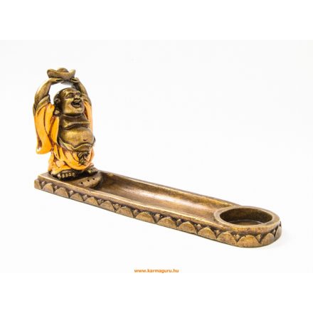 Nevető Buddha füstölő égető és mécsestartó