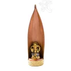Ganesha színes rezin szobor pálmalevéllel