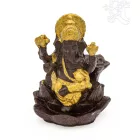 Ganesha lótuszon füstölő égető, visszaáramló füstölőkhöz