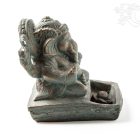 Ganesha kő szobor, füstölő égető - 12 cm