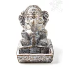 Ganesha kő szobor, mécsestartó - 12 cm