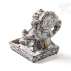 Ganesha kő szobor, mécsestartó - 12 cm