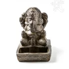 Ganesha kő szobor, mécsestartó - 12 cm