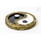 Jin-jang kerek füstölő égető 