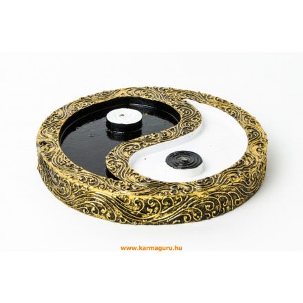 Jin-jang kerek füstölő égető 