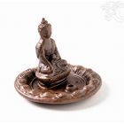 Agyag füstölő égető, Shakyamuni Buddha