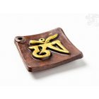 Színes agyag füstölő égető, arany Om jellel