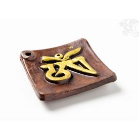 Színes agyag füstölő égető, arany Om jellel