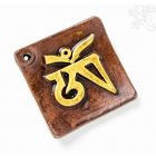 Színes agyag füstölő égető, arany Om jellel