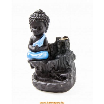 Buddhás rezin füstölő égető, visszaáramló füstölőkhöz - kék