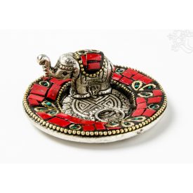 Alumínium füstölő égető, kerek - elefánt, korall