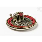 Alumínium füstölő égető, kerek - elefánt, korall