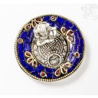 Alumínium füstölő égető, kerek - Ganesha, lápisz