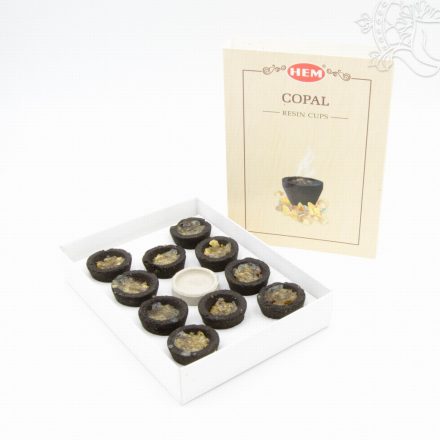 Hem Copal füstölő gyanta éghető faszén csészében