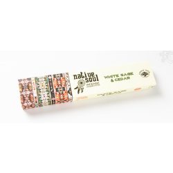  Prémium füstöló, GREEN TREE Native Soul fehér zsálya és cédrus, 15 gr