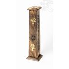 Fa torony alakú füstölő égető - Életfa díszítéssel