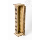 Fa torony alakú füstölő égető - 7 csakra díszítéssel