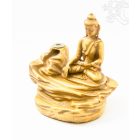Shakyamuni Buddha rezin füstölő égető, visszaáramló füstölőkhöz - csont színű