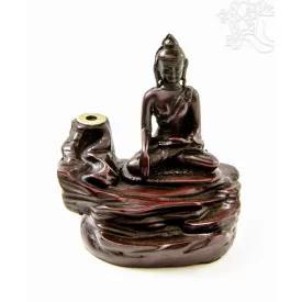   Shakyamuni Buddha rezin füstölő égető, visszaáramló füstölőkhöz - vörös színű