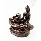 Shakyamuni Buddha rezin füstölő égető, visszaáramló füstölőkhöz - vörös színű