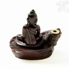 Shakyamuni Buddha rezin füstölő égető, visszaáramló füstölőkhöz - vörös színű