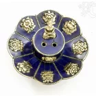 Szirom alakú nyitott füstölő égető a tibeti 8 szerencsejellel, lápisszal